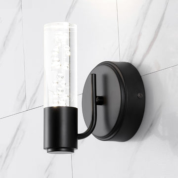 Bolha Minimalist Modern Bubble Acrylic/Iron Integrated LED Vanity Light - JONATHAN Y